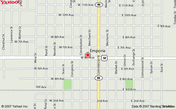 Map to Emporia Office
