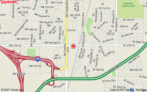 Map to Topeka Office